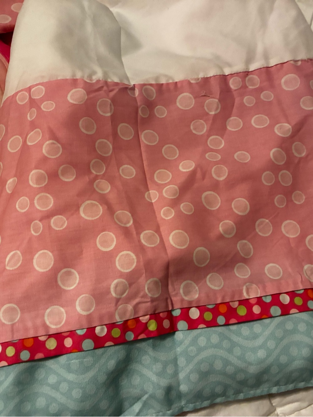 Carter's Pink & Aqua Ocean Animals Quilted 3 pcs. Crib Set - Picture 3 of 4
